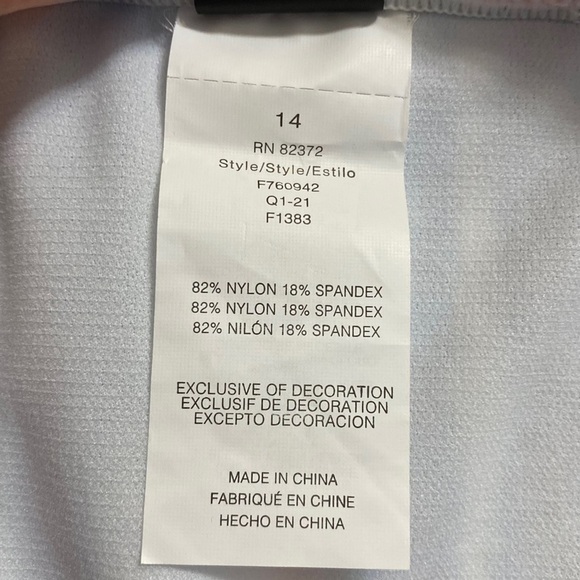 Island Escape Foldover Waist Full Coverage Bikini Swim Bottoms Plus Size 14 - Picture 6 of 16